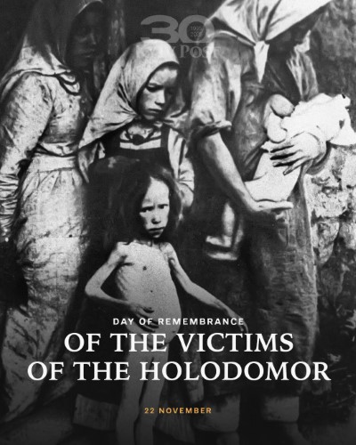 Today, Ukraine honors the memory of the millions of Ukrainians who perished during the Holodomor